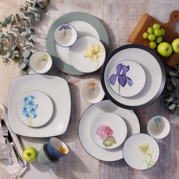 Noritake Colorwave Set of 4 Floral Appetizer Plates, 6-1/4