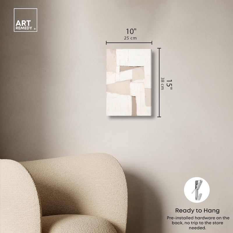 Plastered Planes I Canvas by Art Remedy, Gallery Wrapped