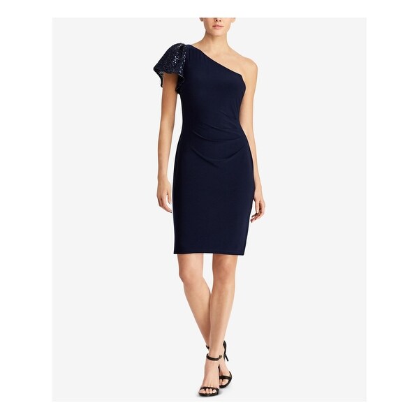 navy midi prom dress