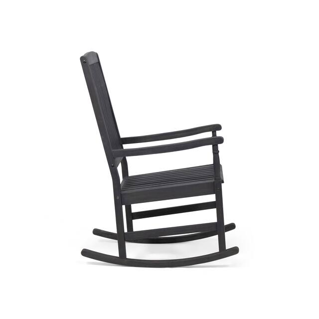 Arcadia Outdoor Acacia Wood Rocking Chair by Christopher Knight Home