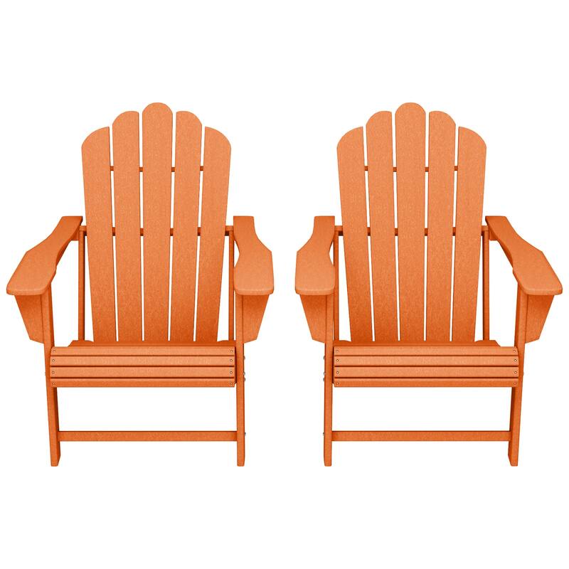 Aderson Outdoor Poly Adirondack Chair (Set of 2) - Orange