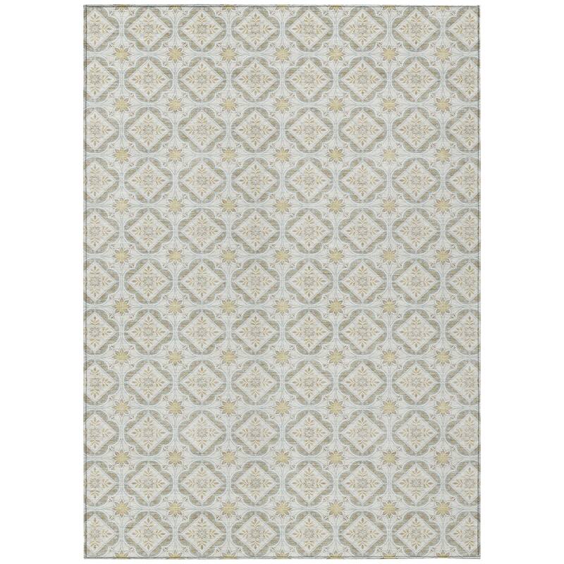 Machine Washable Indoor/ Outdoor Contemporary Granby Chantille Rug
