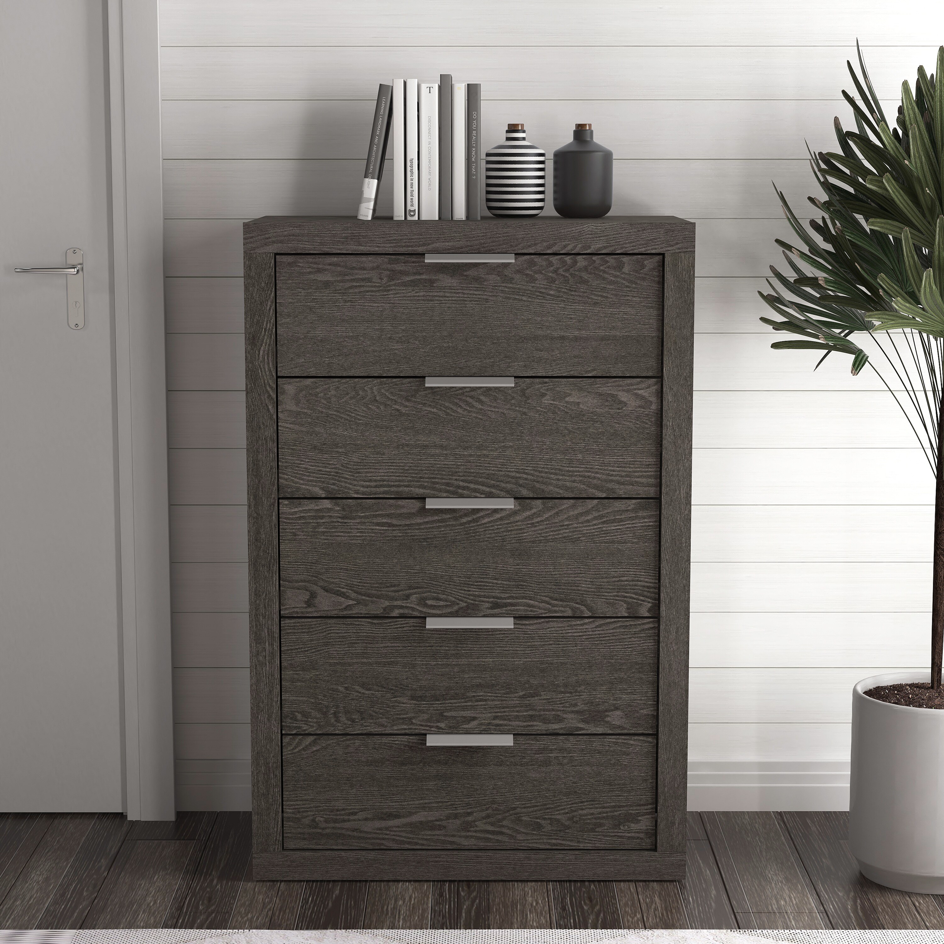 Dark grey oak dresser sale