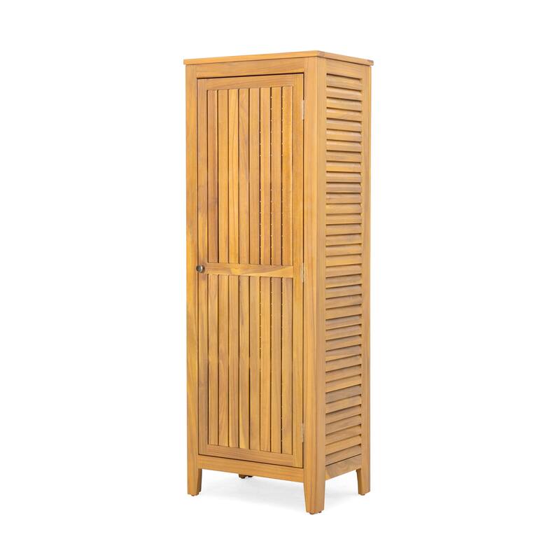 Gribs Acacia Wood Indoor/Outdoor Teak Finish Storage Cabinet by Christopher Knight Home - 61.81" H