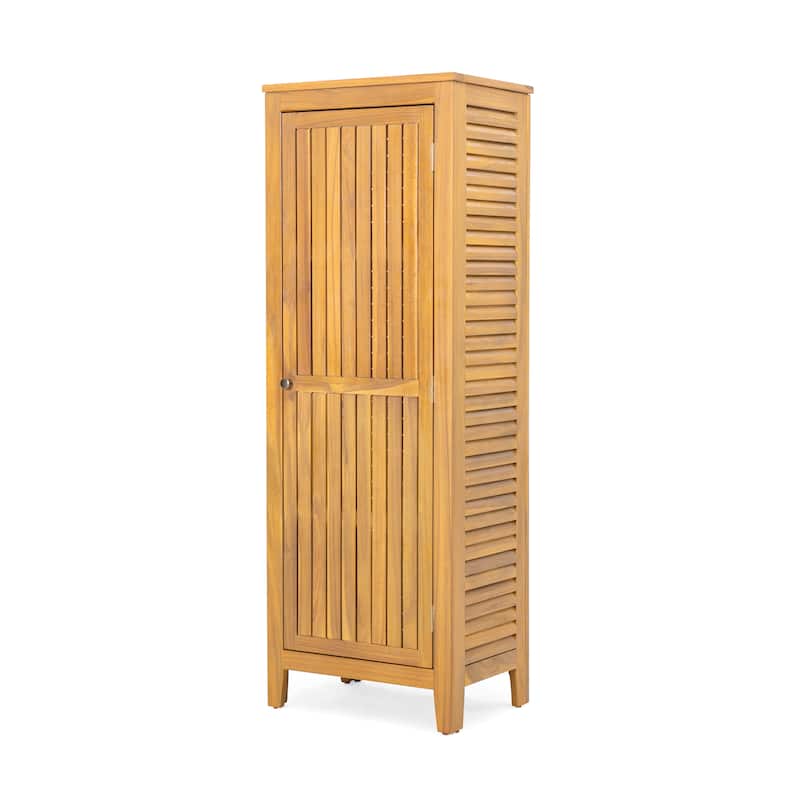 Gribs Acacia Wood Indoor/Outdoor Teak Finish Storage Cabinet by Christopher Knight Home - 61.81" H