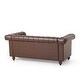 preview thumbnail 7 of 42, Brinkhaven Contemporary Button Tufted Loveseat with Nailhead Trim by Christopher Knight Home