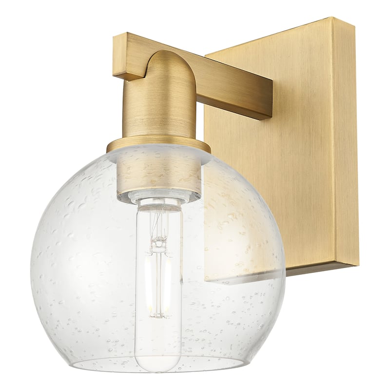 Innovations Lighting 716-1W-10-6 Athens Sconce Athens 10" Tall Wall - Brushed Brass / Seedy