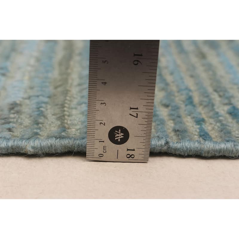 ECARPETGALLERY Hand-knotted Finest Peshawar Ziegler Blue Wool Rug - 9'5 x 13'10