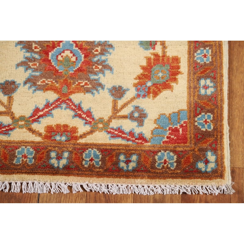Floral Kazak Oriental Foyer Rug Handmade Wool Carpet - 2'0" x 3'0"
