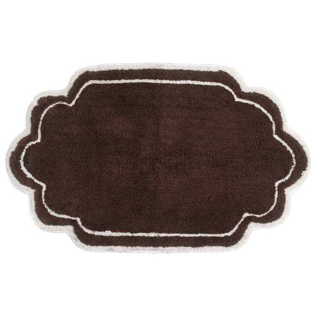 Home Weavers Allure Collection Absorbent Cotton, Machine Washable and Dry Bath Rugs