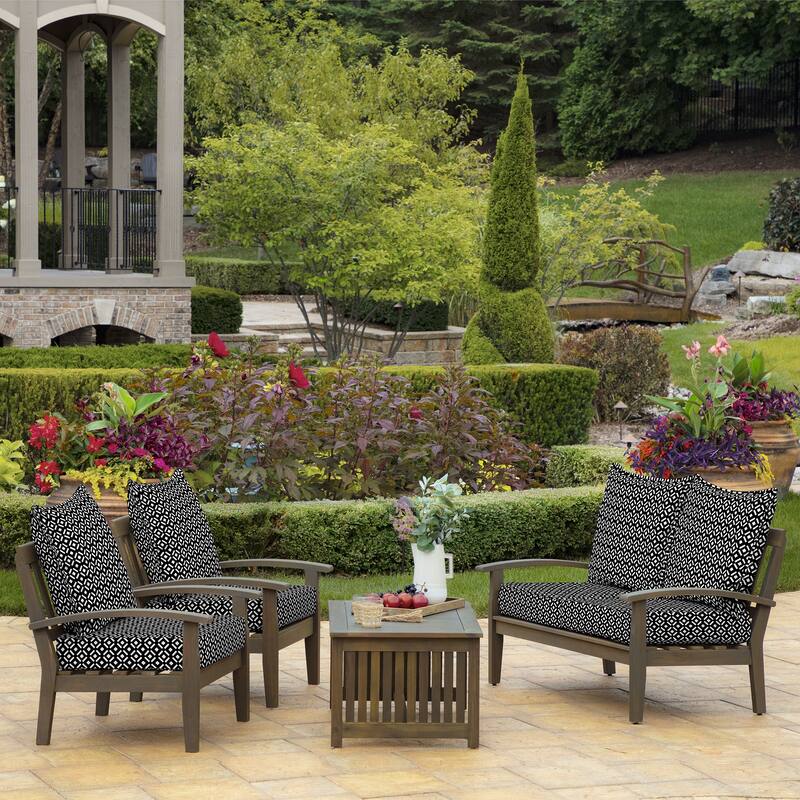 ARDEN Outdoor Foam Deep Seat Cushion Set, 24 in x 24 in