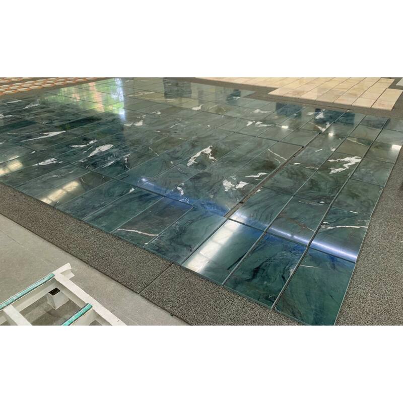 12*24 green natural marble, natural stone, genuine marble, real marble, for wall and floor, polished marble tile, 1 box 4 pcs