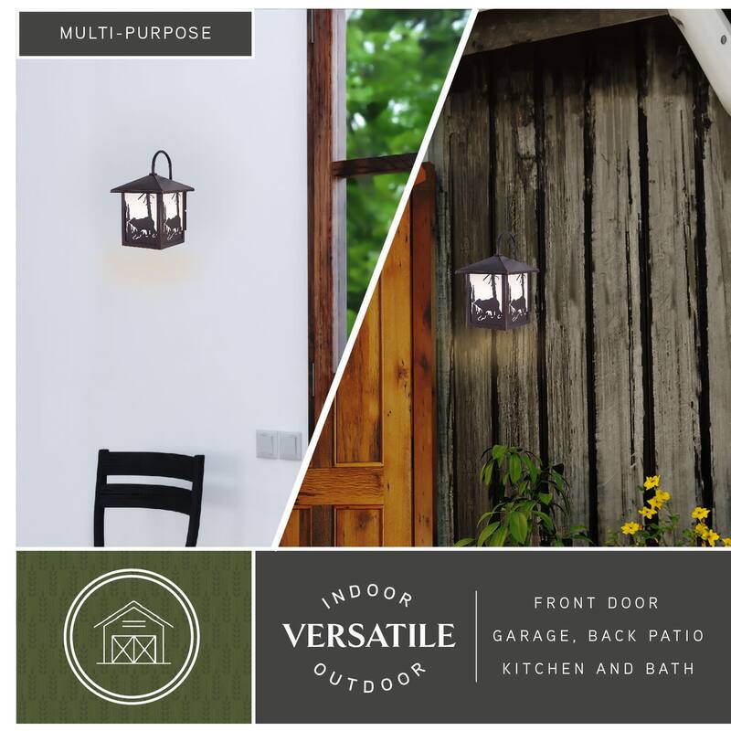 Vaxcel Lighting Bozeman 1 Light Outdoor Wall Sconce - 8.13 Inches Wide