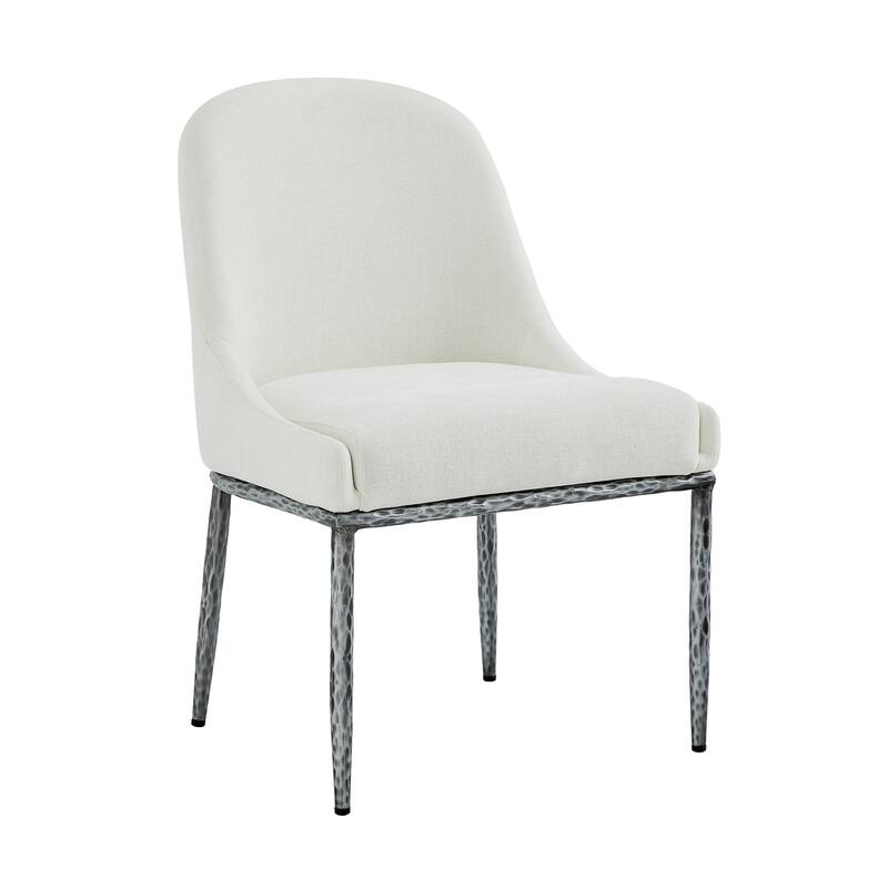 Christopher Knight Home - 5-Piece Industrial Metal Top Dining Set with Upholstered Chairs