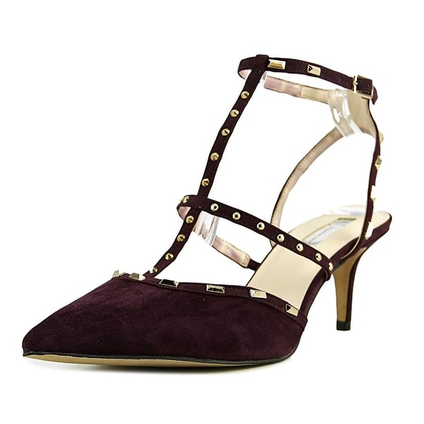 INC International Concepts Womens inc-carma Leather Pointed Toe Ankle Strap C...