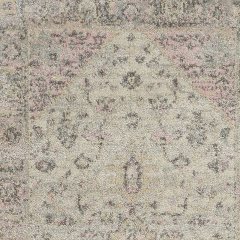 HomeRootsFloral Medallion Transitional Runner Area Rug - 87' X '27' X '0.5