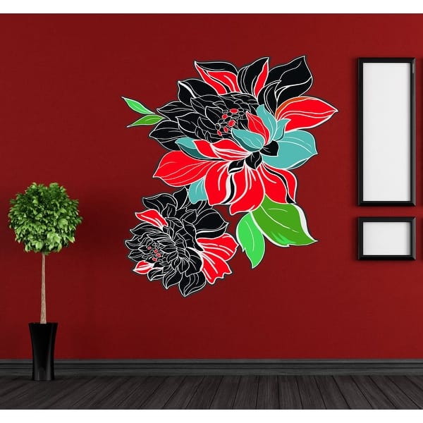 Boho Rose Wall Decal Boho Rose Wall Sticker Boho Rose Wall Decor Overstock 32946222