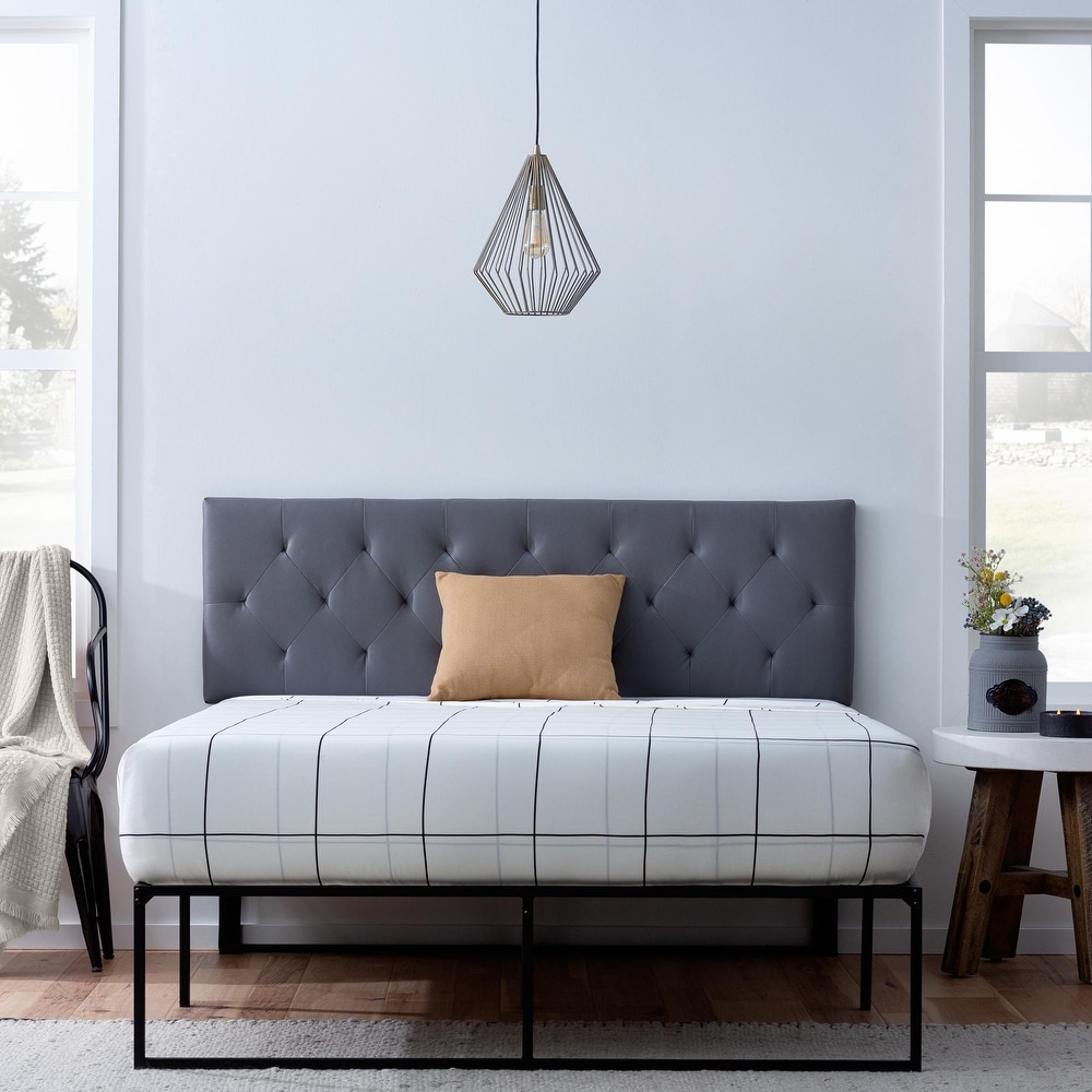 Twin faux leather headboard deals
