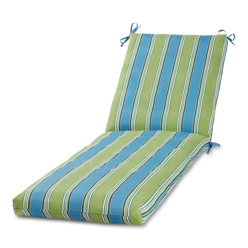 Greendale Home Fashions Outdoor Chaise Cushion (Cushion Only) - Cayman Stripe