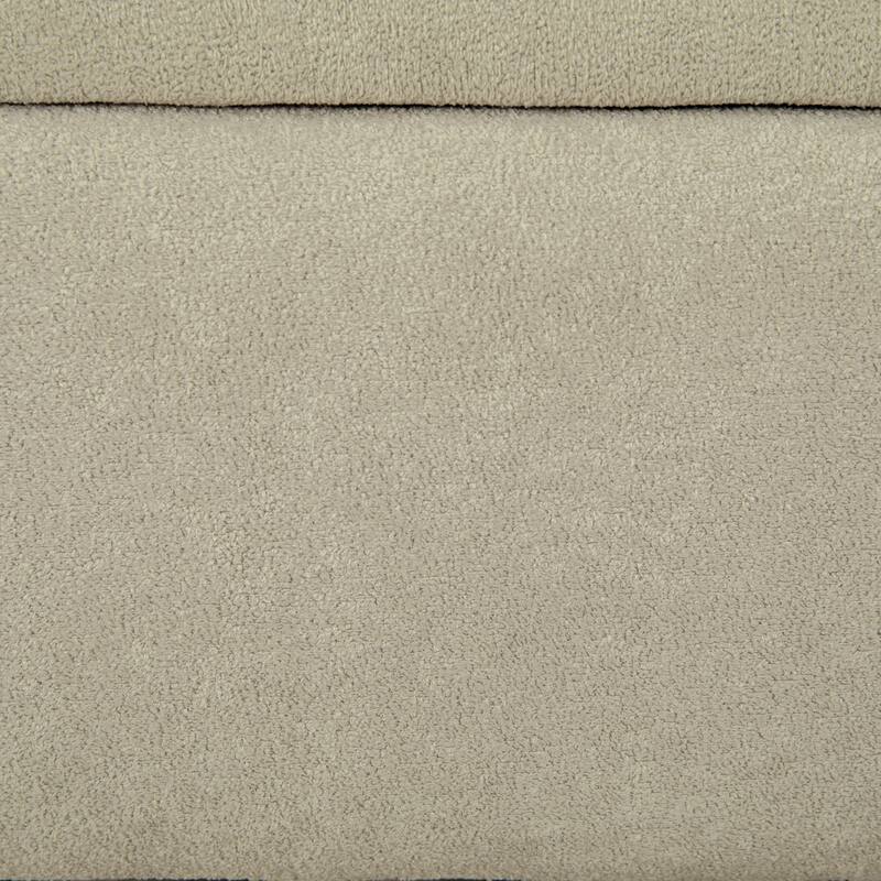 65.6"W Upholstered Storage Bench With Rolled Armrest, Rubberwood Legs