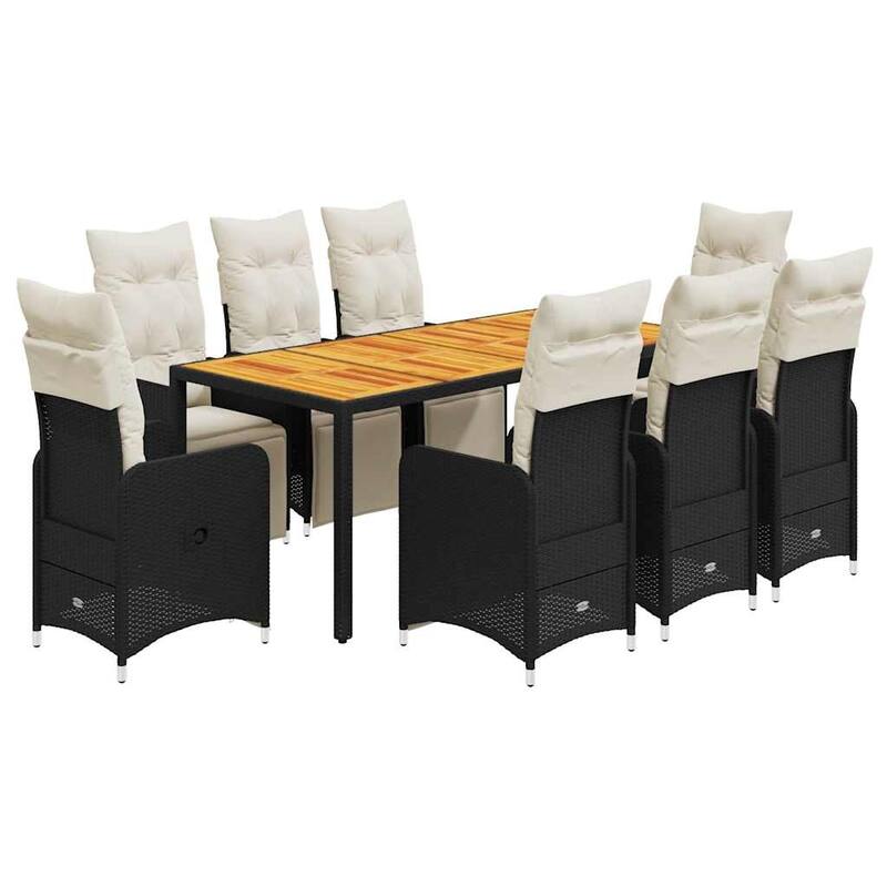 vidaXL Bistro Set Black - 21.5 x 23.0 x 36.2