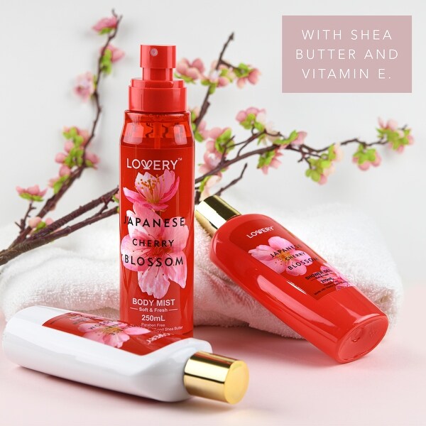 Japanese Cherry Blossom Bath and Body Travel Set 3 Piece - 3