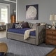 preview thumbnail 4 of 18, Kahler Weave Fabric Daybed with Metal Slats by iNSPIRE Q Classic