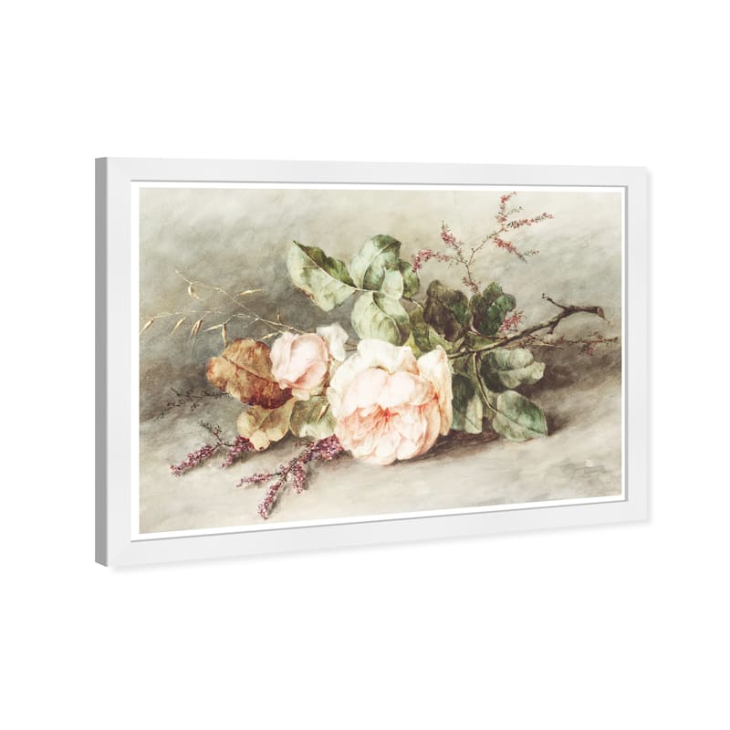 Wynwood Studio Prints Floral and Botanical Soft Bouquet Green and Traditional Wall Art Canvas Print