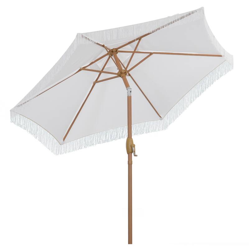 Autlaycil 7.5 ft Patio Umbrella with Fringe