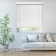preview thumbnail 3 of 3, Chicology Basic White Cordless Faux Wood Blinds