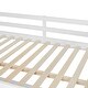 preview thumbnail 13 of 13, Full Loft Bed with U-shaped Desk, Storage Shelves, and Drawers, White