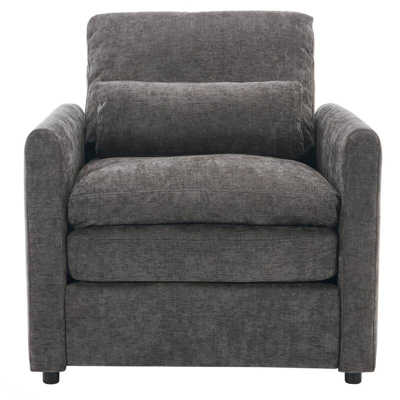 Upholstered Armchair Oversized Comfy Cloud Sofa Double Cushion Single Sofa Plush Cushion Armchair for Living Room