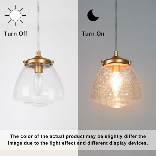 Modern Glass Mini Pendant Lights Brass Gold Kitchen Island Ceiling Lights