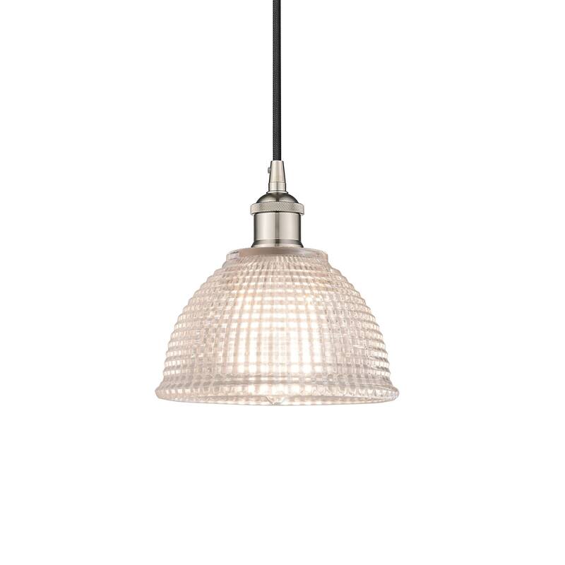Innovations Lighting 616-1P-9-8 Arietta Pendant Arietta 8" Wide Mini - Polished Nickel / Clear
