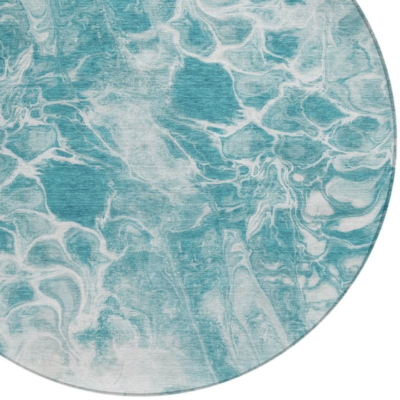 HomeRoots Abstract Transitional Rectangle Outdoor Rug