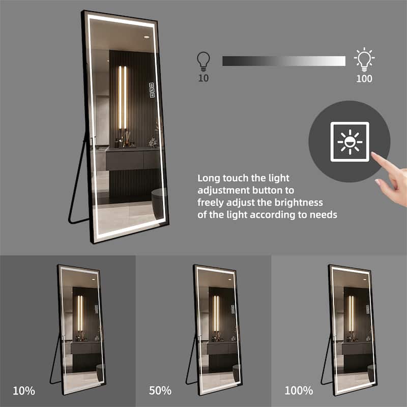 LED Mirror Full Length Mirror with Lights Wide