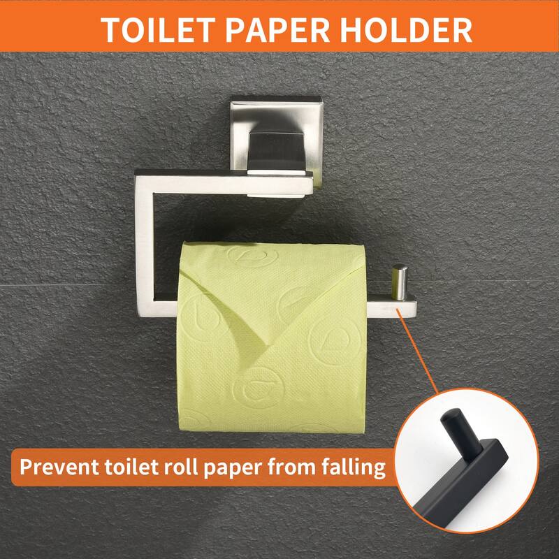 4 Piece Bathroom Hardware Set Wall Mount Bathroom Towel Holder Bar Set Bathroom Fixtures 304 Stainless Steel Bath Accessories