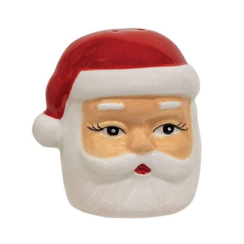 2/Set - Ceramic Santa & Snowflake Salt & Pepper Shakers - Multi