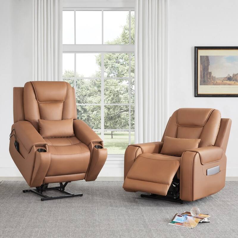 Andy Electric Power Lift Recliner with Heat and Massage for Elderly