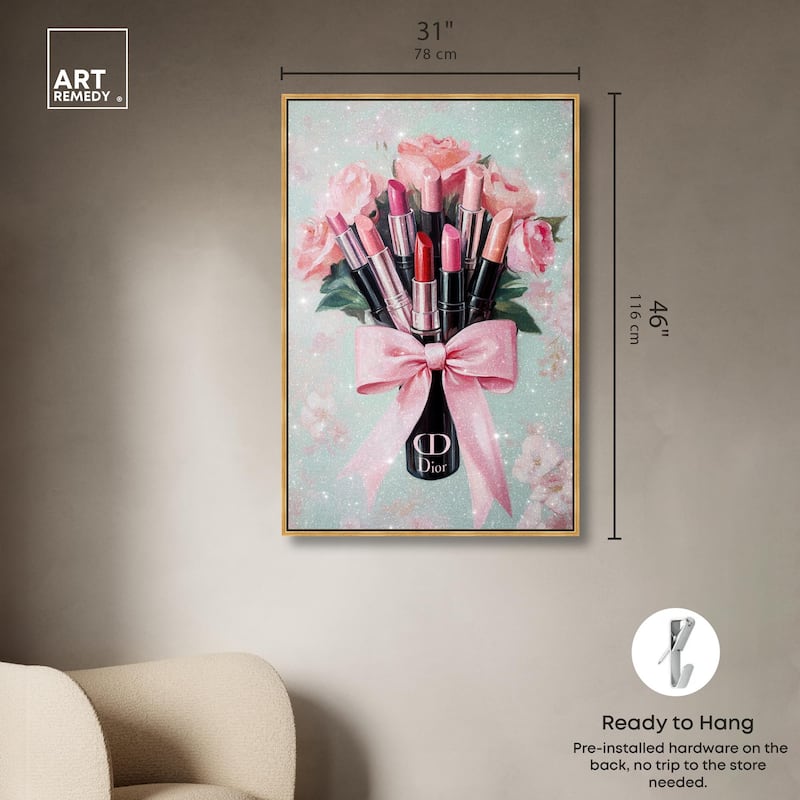 Petitie Bouquet of Lipsticks Canvas by Art Remedy