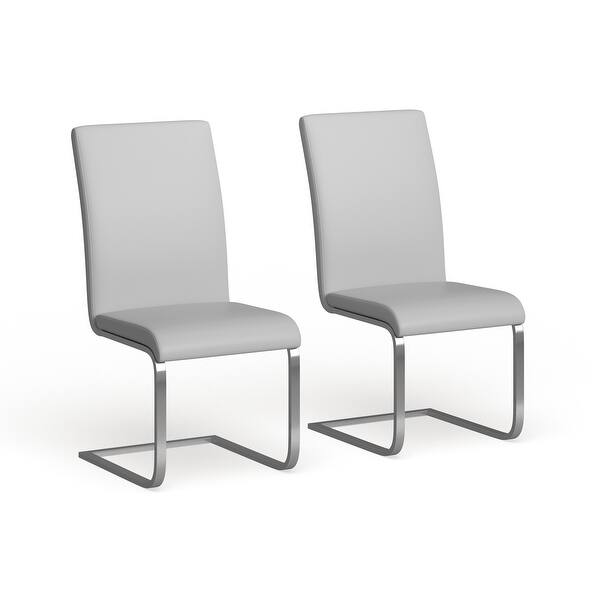 Strick Bolton Stanya Contemporary Steel Dining Chairs Set Of 2 Overstock 20133221