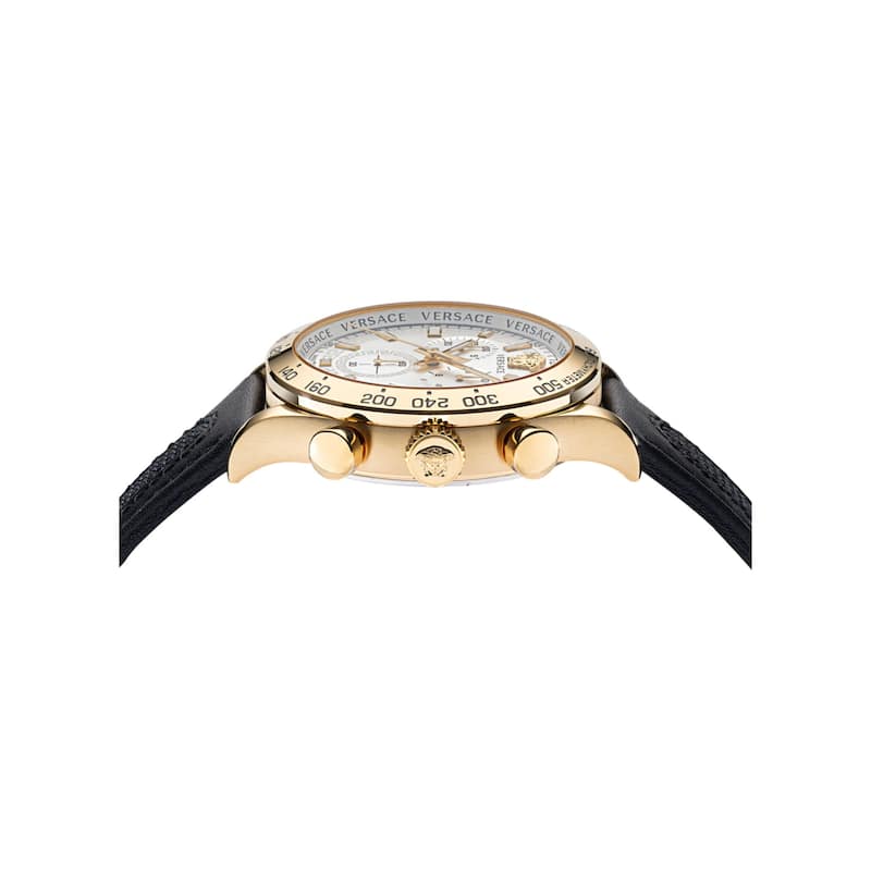 Versace Hellenyium Chrono Leather Watch