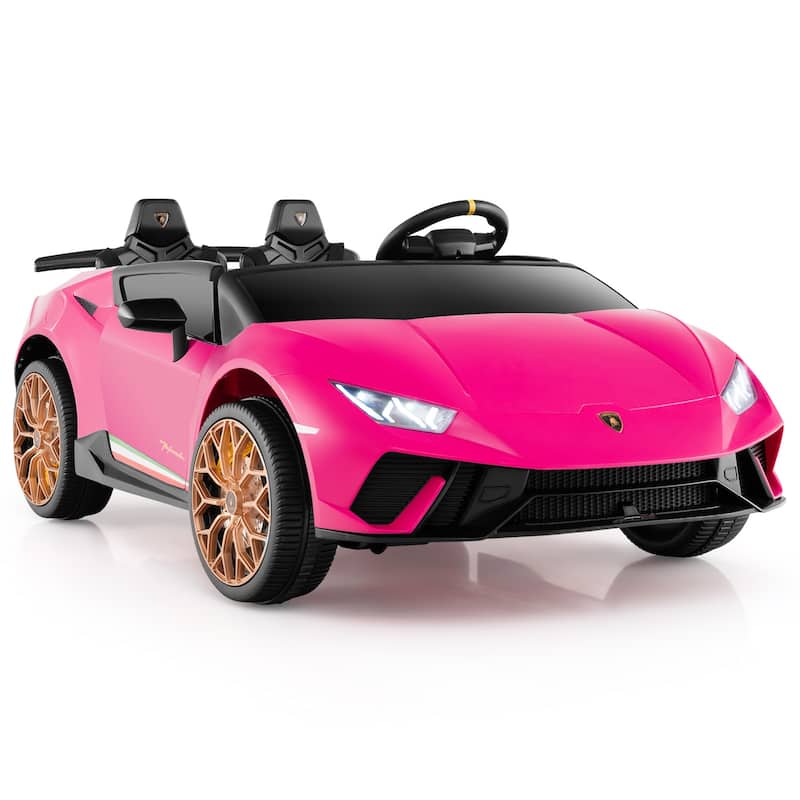 24V Battery Powered Ride-On Toy Car for Kids 3-8 with Parental Remote and Adjustable Speed - 54" x 31.5" x 19.5" (L x W x H) - Pink