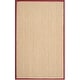 preview thumbnail 114 of 120, SAFAVIEH Natural Fiber Oceana Herringbone Seagrass Rug 6' x 9' - Natural/Burgundy Red - Rectangle
