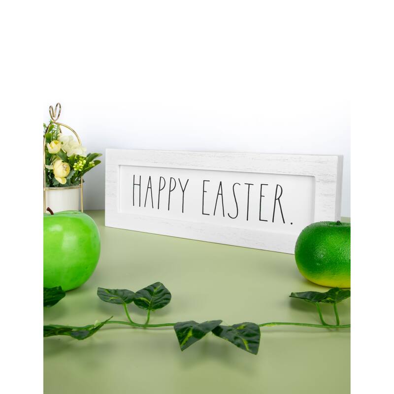 Rae Dunn EASTER Décor - Wall/Desk Signs - HAPPY EASTER