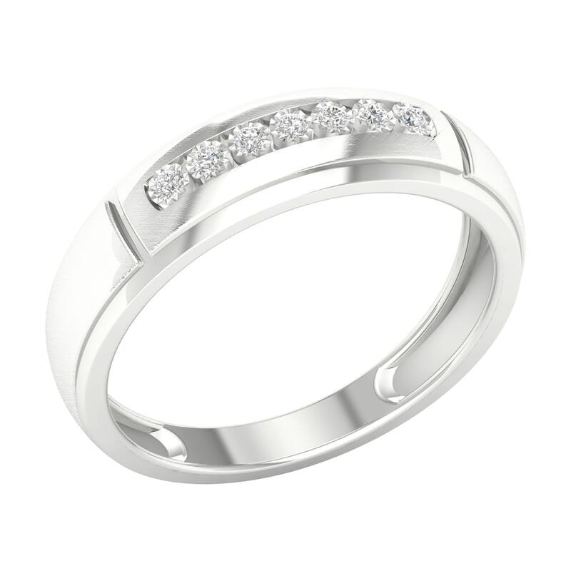 1/10ct TDW Diamond Ring in 10K Gold for Men