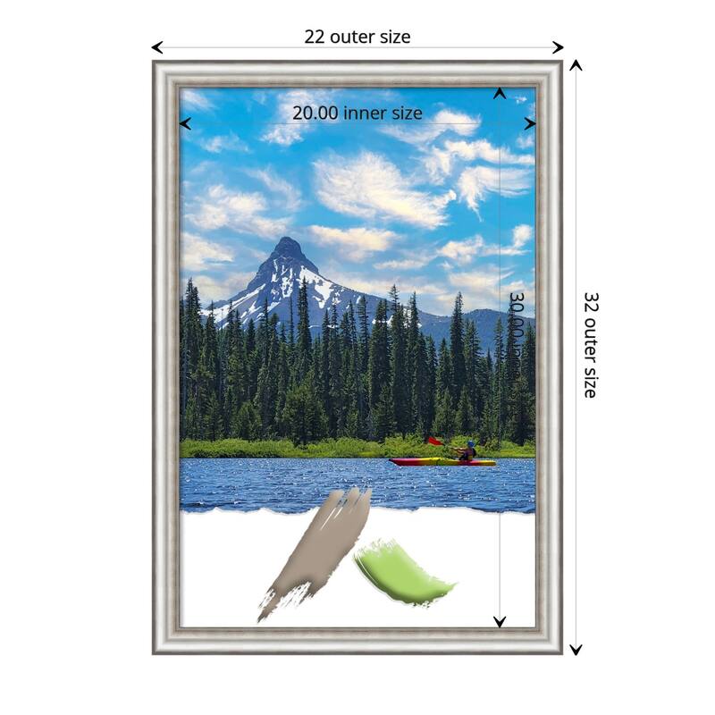 Salon Silver Narrow Picture Frame, Photo Frame, Artwork Frame