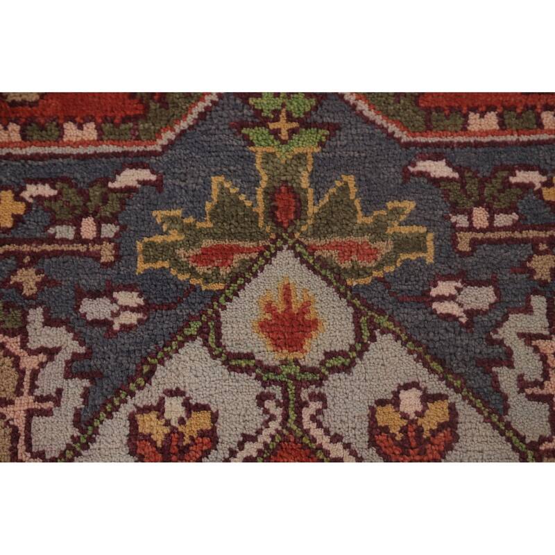Heriz-Serapi Area Rug Handmade Wool Carpet - 8'11"x 11'10"