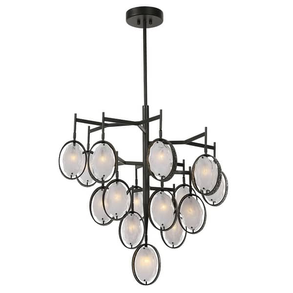 slide 2 of 7, Uttermost Maxin 15-Light Large Bronze Chandelier