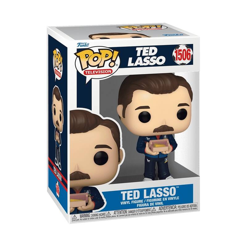 Funko POP! Television Ted Lasso with Biscuits 3.75" Vinyl Figure (#1506) - Multi-Color